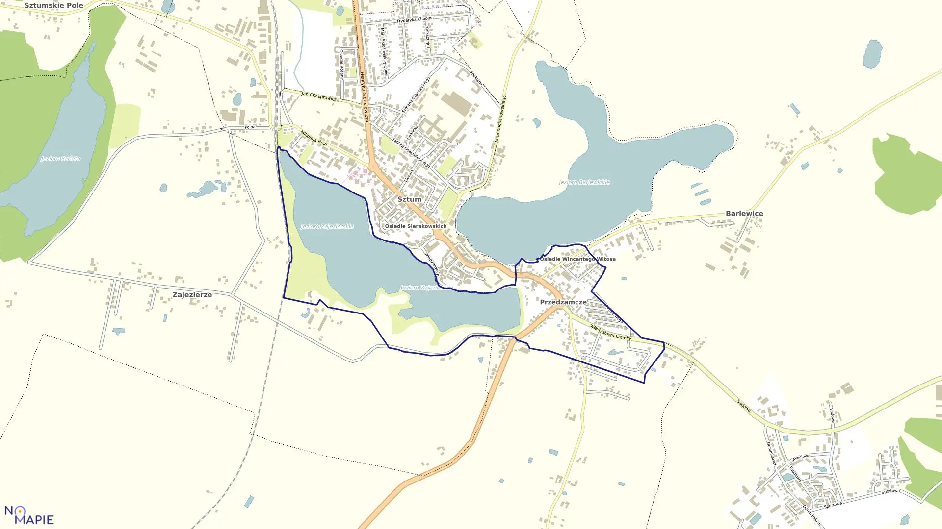 Mapa obrębu Obręb 3 - Sztum w gminie Sztum